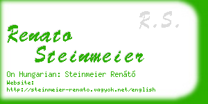 renato steinmeier business card